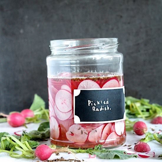 Quick and Easy Pickled Radish