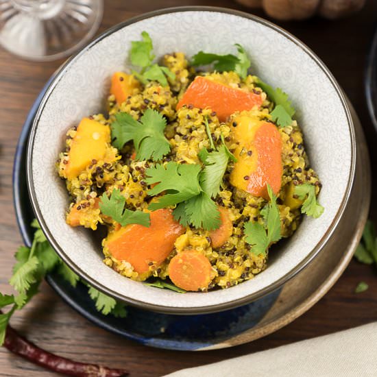 Ambercup Squash Curry with Quinoa