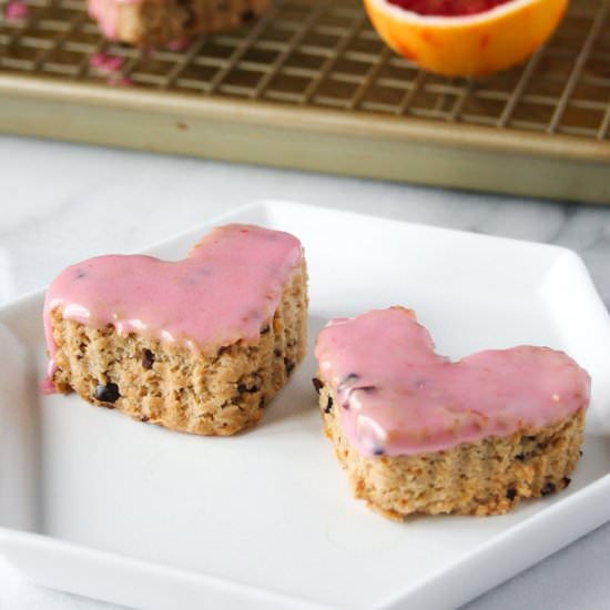 Blood Orange Scones with Cacao (GF)