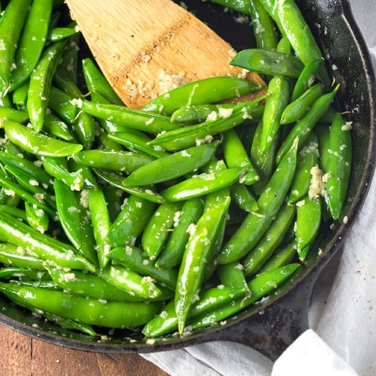 Garlic Sugar Snap Peas