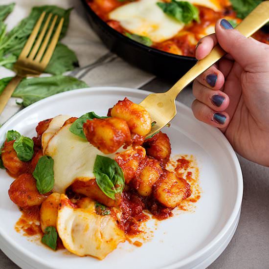 Easy Caprese Gnocchi