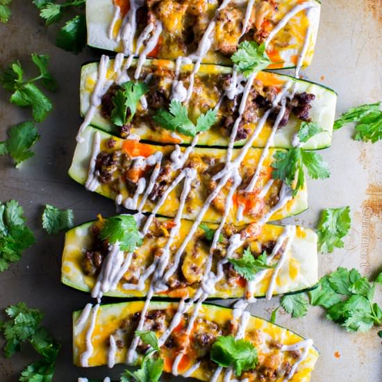 Mexican Zucchini Boats