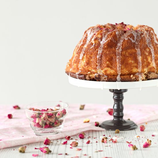 Rose Ricotta Bundt Cake