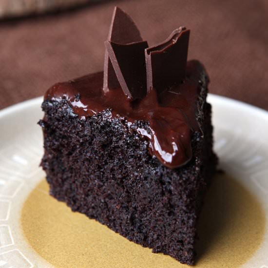 Red Wine Dark Chocolate Cake