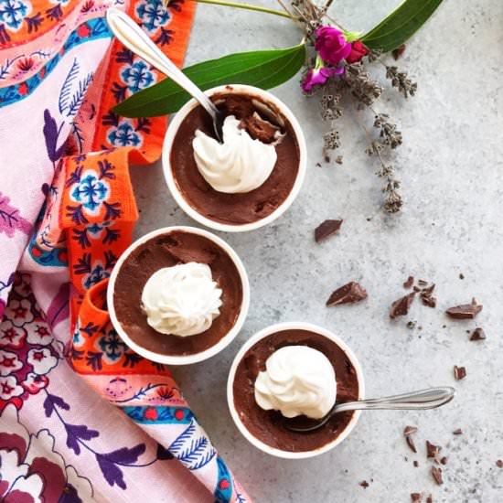 Vegan Dark Chocolate Pots de Creme