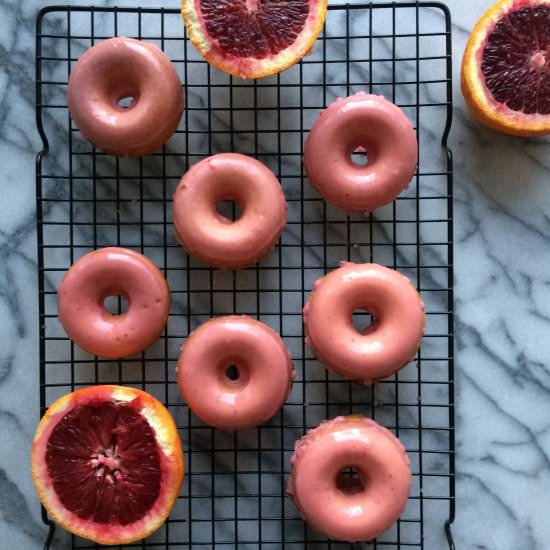 Blood Orange Donuts