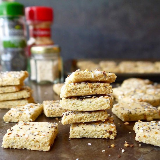 Paleo “Everything” Almond Crackers