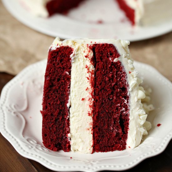 Red Velvet Cheesecake Cake