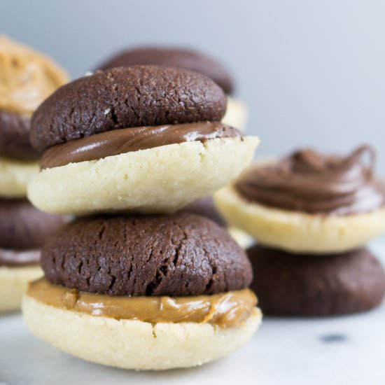 Chocolate & Almond Sandwich Cookies