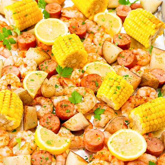 Oven Shrimp Boil