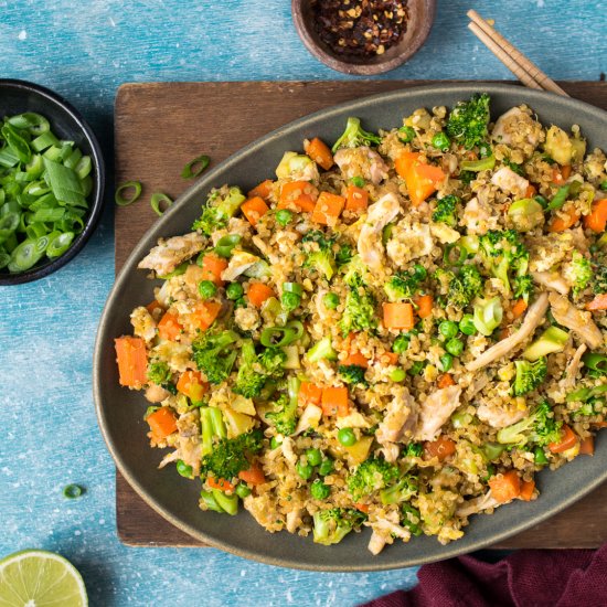 Fried Quinoa with Chicken