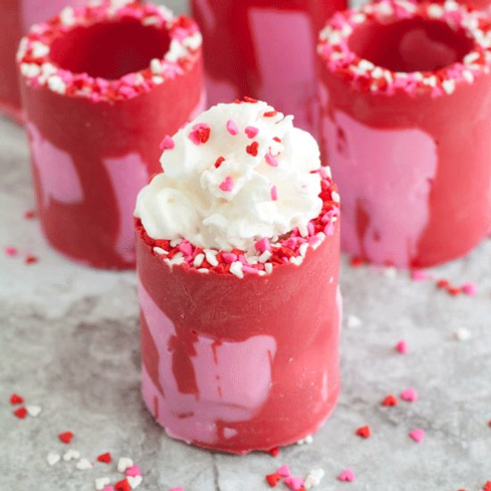 Valentine’s Chocolate Shot Glasses