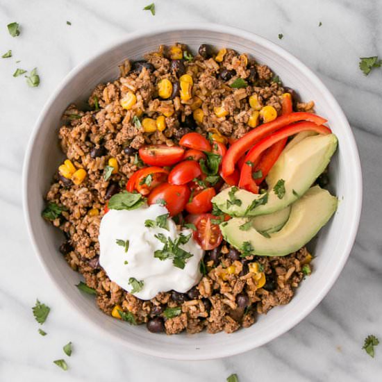 One Pot ex-Mex Rice