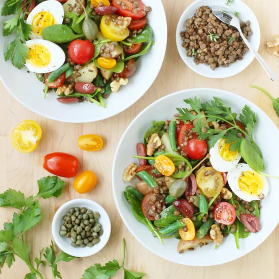 Lentil Niçoise Salad