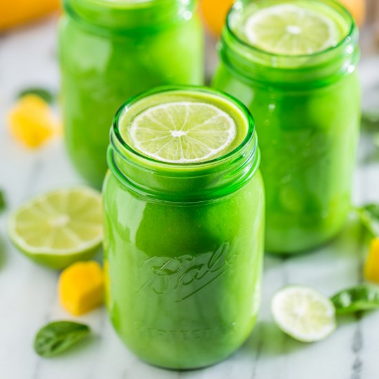 Mango Lime Green Smoothie