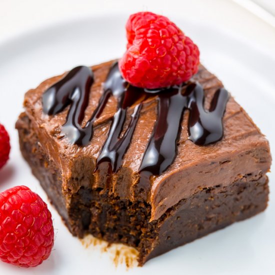 Raspberry Truffle Brownies