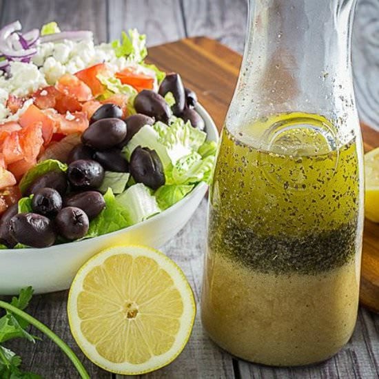 Best Greek Salad Dressing & Salad