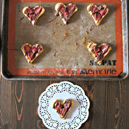 Strawberry Nutella Puff Pastry