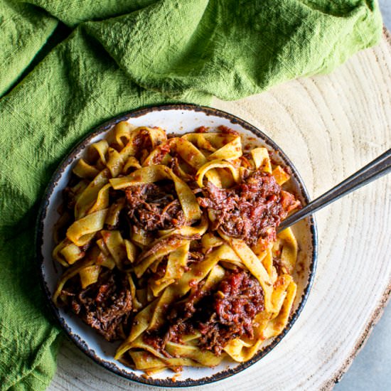 Slow Cooker Short Rib Pasta