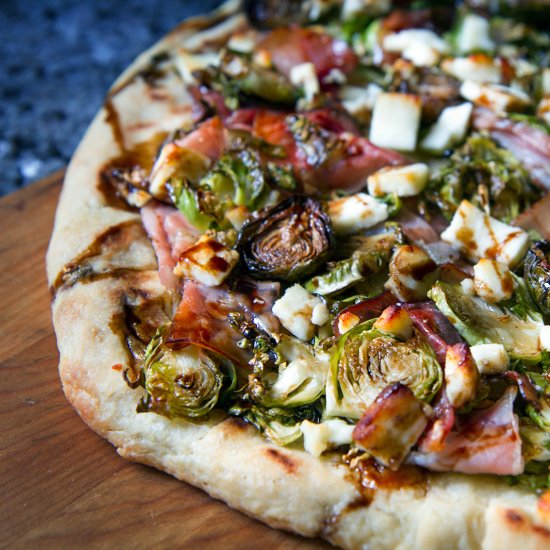 Roasted Brussels Sprouts Pizza