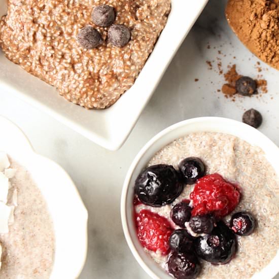 Basic Chia Pudding, 4 Ways