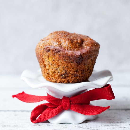 Blood Orange Drizzle Muffins