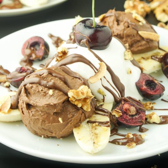 Vegan Chocolate Banana Split