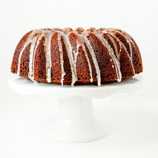 Ginger Cake with Lemon Glaze