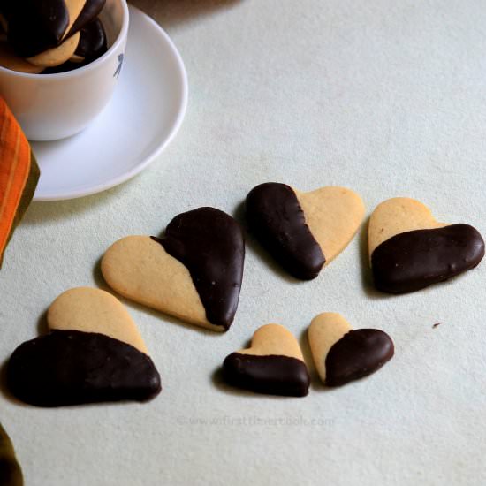 Chocolate Dipped Cinnamon Cookies