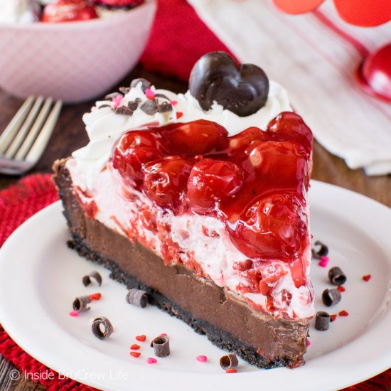 Chocolate Cherry Mousse Tart