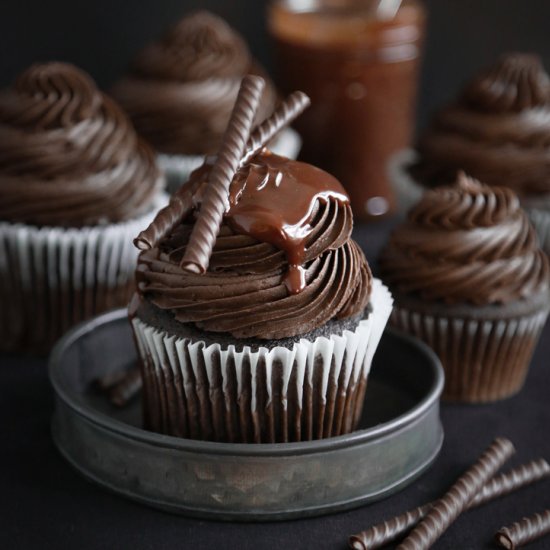 Triple Chocolate Cupcakes