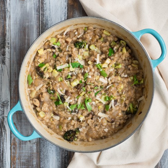 Mushroom Barley Risotto