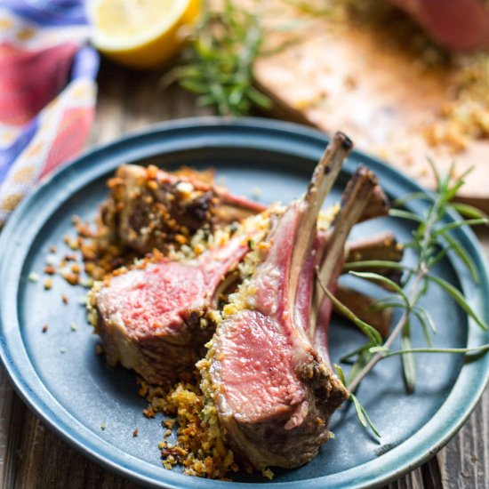 Dijon Herb Crusted Lamb