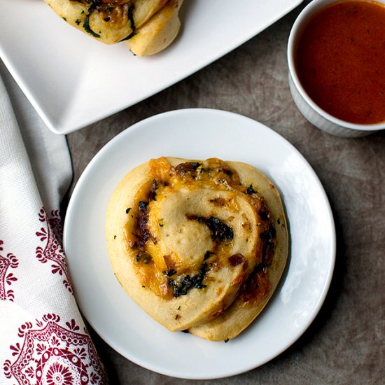 Vegetarian Pizza Pinwheels