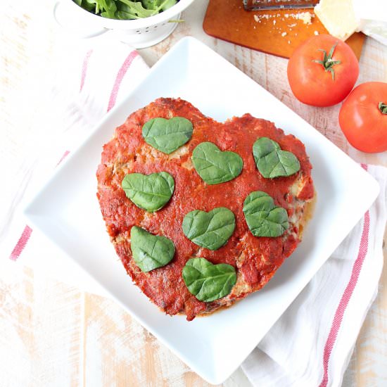 Heart Shaped Italian Meatloaf