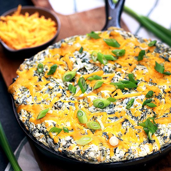 Double Cheese and Spinach Dip