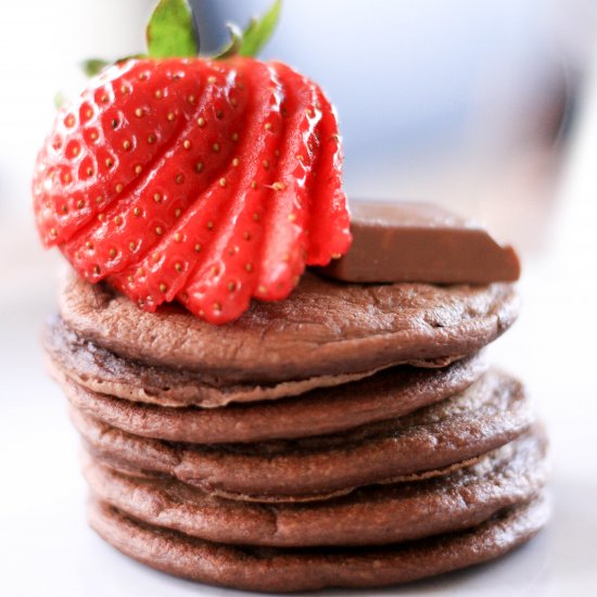 Whole Grain Chocolate Pancakes