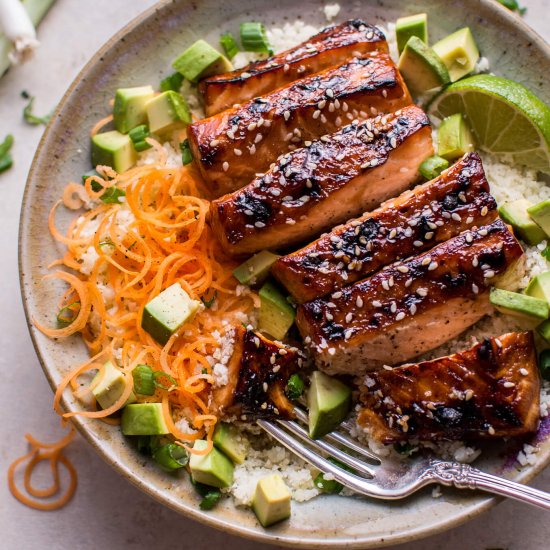 Hoisin Glazed Salmon Bowl