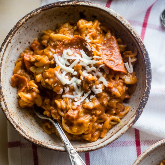 Pizza Crock Pot Pasta