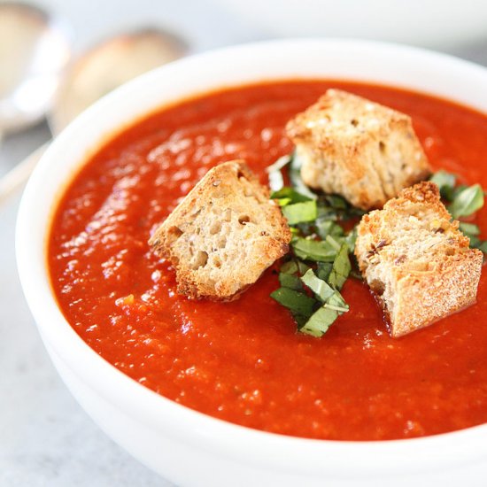 Roasted Red Pepper Tomato Soup