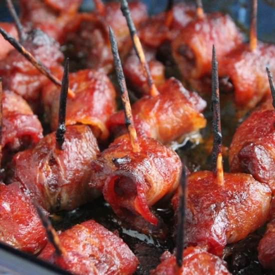 Bacon Wrapped Burnt Ends