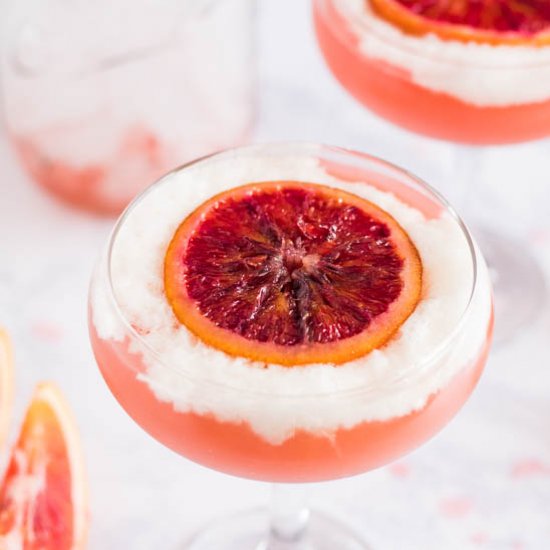 A Blood Orange Pisco Cocktail