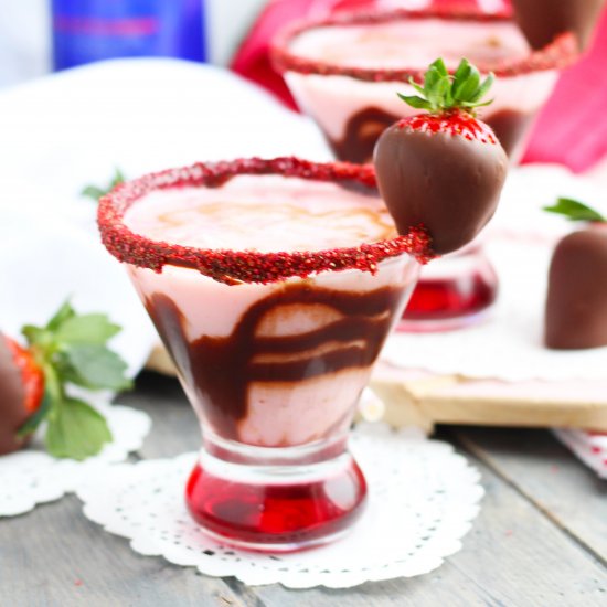 Chocolate Strawberry Martinis