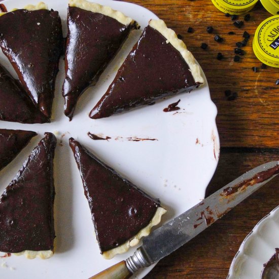 Chocolate Licorice Tart