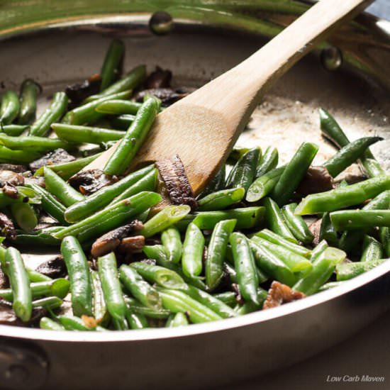 Green Bean Mushroom Saute