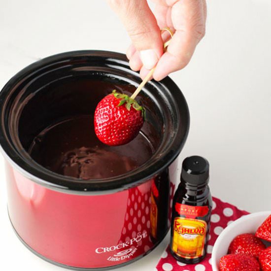 Boozy Chocolate Fondue