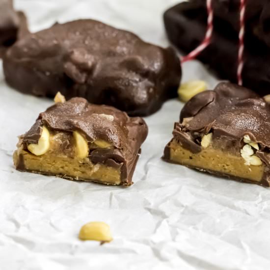 Clean Eating Snickers Bars