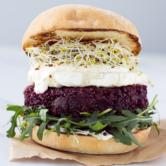 Beet and Quinoa Burger