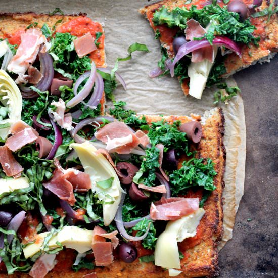 Kale Prosciutto Pizza