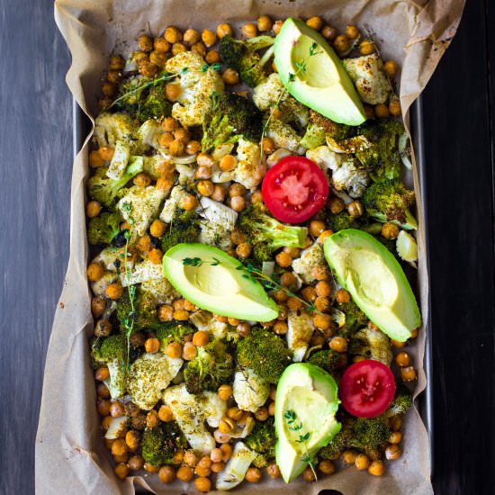 Roasted Sheet Pan Salad